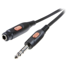 SpeaKa Professional Jack Audio Hosszabbítókábel [1x Jack-dugó, 6,35 mm-es - 1x Jack alj, 6,35 mm-es] 5.00 m Fekete (SP-7870632) kábel és adapter