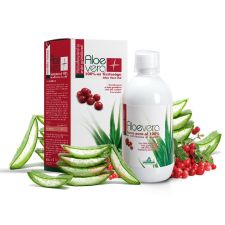 Specchiasol Specchiasol® Aloe Vera ital Vörösáfonyás - 8000 mg/liter acemannán tartalommal! IASC logó a dobozon. vitamin és táplálékkiegészítő