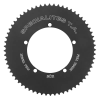 SPECIALITES TA FULL TRACK 64DTS 5BRA D.144 lánctányér fekete alumínium 7075, 3,17 mm-es (1"1-8) lánchoz SPECIALITES TA Bicikli alkatrészek Kerékpár alkatrészek Kerékpár lánctányérok