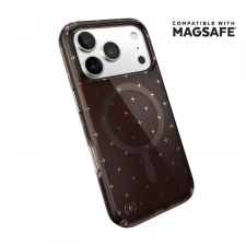 SPECK Presidio Lux Glitter MagSafe tok iPhone 17 Pro fekete-átlátszó tok és táska