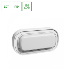 spectrumLED PASTILO 10W CCT 230V 120DEG IP54 IK10 205x105x47mm WHITE OVAL világítás