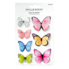 Spellbinders Summer 3D Pillangó matrica Butterflies Stickers (7 db) matrica