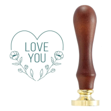 Spellbinders Viaszpecsét - Love You Heart - Wax Seal Stamp (1 db) pecsételés