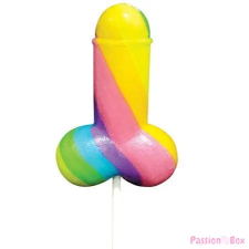 Spencer & Fleetwood Rainbow Cock Pop - színes péniszes nyalóka (85g) - gyümölcsös erotikus ajándék