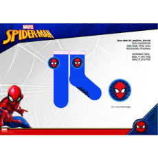  Spiderman csúszásgátlós meleg téli zokni gyerekeknek - sherpa zokni - sötétkék - 27-30