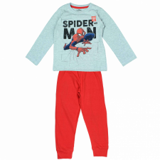  Spiderman hosszú pizsama, 1219-es modell, szürke/piros, 110 cm, 5 év gyerek hálóing, pizsama
