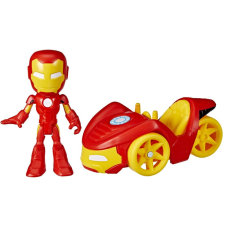 Spiderman SAF jármű és figura 10 cm Iron Man játékfigura