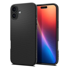 Spigen ACS08067 Spigen Liquid Air Apple iPhone 16 Plus ütésálló tok, matt fekete tok és táska