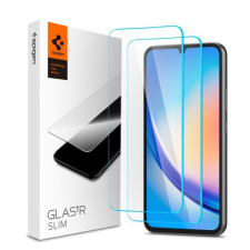 Spigen AGL05967 Samsung Galaxy A34 Spigen GlastR Slim edzett üveg képernyővédő fólia, 2db-os csomag, átlátszó mobiltelefon kellék