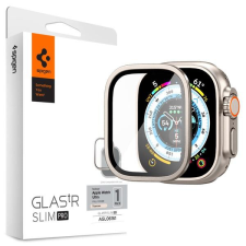 Spigen AGL06161 Apple Watch Ultra (49 mm) Spigen GlastR Slim Pro edzett üveg képernyővédő fólia, Titán színű okosóra kellék