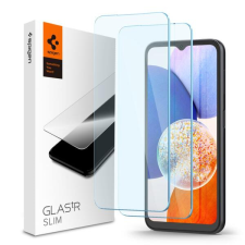 Spigen AGL07447 Samsung Galaxy A15 / A15 5G / A25 Spigen GlastR Slim edzett üveg képernyővédő fólia, 2 db-os csomag, átlátszó mobiltelefon kellék