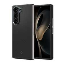 Spigen airskin szilikon telefonvédő (ütésállóság, karbon minta) fekete acs08856 tok és táska