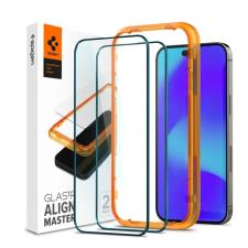 Spigen AlignMaster "Glas.tR" Apple iPhone 14 Pro Tempered kijelzővédő fólia (2db) mobiltelefon kellék