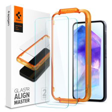 Spigen AlignMaster GLAS.tR Slim Samsung Galaxy A55 5G kijelzővédő (AGL07775) (AGL07775) mobiltelefon kellék