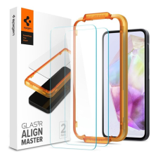 Spigen AlignMaster Samsung Galaxy A35 5G Tempered kijelzővédő fólia (2db) (AGL07772) mobiltelefon kellék