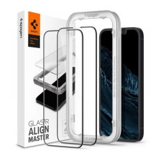 Spigen ALM FC Apple iPhone 13 Pro képernyővédő üveg 2db (2.5D, ujjlenyomatmentes, karcálló, 9H, ultravékony, színkiemelé mobiltelefon kellék