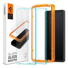 Spigen ALM FC képernyővédő üveg 2db (2.5D, ujjlenyomatmentes, extra karcálló, 9H, ultravékony, színkiemelés) ÁTLÁTSZÓ mobiltelefon kellék