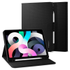 Spigen Apple iPad Air (2020 / 2022) / iPad Air 11 (2024), mappa tok, szövet minta, Spigen Liquid Air Folio, fekete
