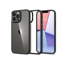 Spigen Apple iPhone 13 Pro Max ütésálló hátlap - Spigen Ultra Hybrid - fekete/átlátszó tok és táska