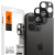 Spigen Apple iPhone 14 Pro / 14 Pro Max, Kamera lencsevédő fólia, ütésálló fólia, Tempered Glass (edzett üveg), Spigen Glastr Optik, fekete, 2 db / csomag