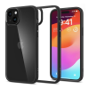 Spigen Apple iPhone 15 Plus ultra hybrid műanyag telefonvédő (közepesen ütésálló, szilikon légpárnás keret) fekete