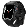 Spigen Apple Watch 7-8 (41mm), Szilikon védőkeret és szíj, Spigen Liquid Air Pro, fekete