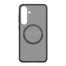 Spigen CAPELLA szilikon telefonvédő (ütésállóság, légpárnás keret, matt, MagSafe) FEKETE/EZÜST (GP-FPS931PGB) tok és táska