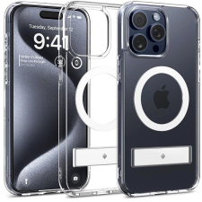 Spigen Caseology Capella iPhone 15 Pro Max MagSafe clear white tok támasztékkal tok és táska