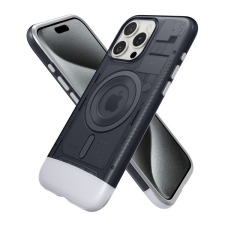 Spigen Classic C1 MagFit Apple iPhone 15 Pro tok, MagSafe Grafit, szürke tok és táska