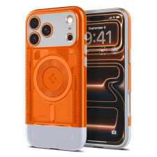 Spigen Classic C1 MagFit Apple iPhone 17 Pro tok, MagSafe, Tangerine, narancs tok és táska