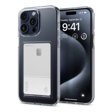 Spigen Crystal Slot Apple iPhone 15 Pro Crystal Clear tok átlátszó tok és táska