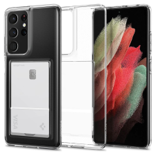Spigen Crystal Slot Samsung Galaxy S21 Ultra 5G tok átlátszó (ACS02581) (ACS02581) - Telefontok tok és táska