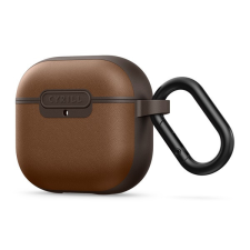  Spigen Cyrill Kajuk AirPods 4 tok, Saddle Brown, barna fülhallgató, fejhallgató tok