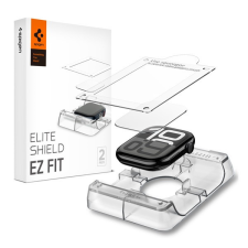 Spigen EliteShield EZ Fit Apple Watch 10 (46mm) kijelzővédő fólia felhelyező kerettel (2db) okosóra kellék