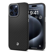 Spigen Enzo Aramid Magfit Magsafe iPhone 15 Pro Max tok fekete (ACS07044) (ACS07044) tok és táska