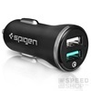 Spigen Essential F27QC Quick Charge 3.0 autós töltő adapter, 2XUSB, fekete
