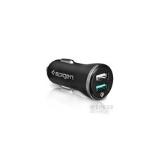 Spigen Essential F27QC Quick Charge 3.0 autós töltő adapter, 2XUSB, fekete mobiltelefon kellék
