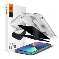 Spigen EZ FIT képernyővédő üveg 2db (2.5D, karcálló, betekintés elleni védelem, 0.2mm, 9H) ÁTLÁTSZÓ Apple iPhone 13, Apple iPhone 13 Pro, Apple iPhone 14 mobiltelefon kellék