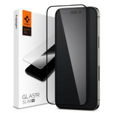 Spigen Glas.Tr Slim Full Cover üvegfólia iPhone 14 Pro, fekete mobiltelefon kellék