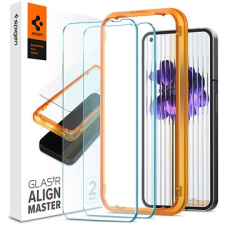 Spigen Glass AlignMaster 2 Pack Clear Nothing Phone (1) mobiltelefon kellék
