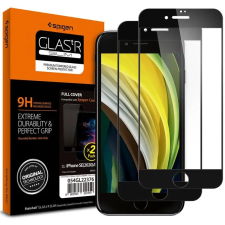 Spigen Glass FC 2 Pack, black – iPhone SE (2022/2020)/8/7, AGL01315 mobiltelefon kellék