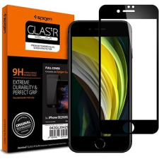 Spigen Glass FC HD Black iPhone SE 2020/8/7 mobiltelefon kellék
