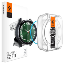 Spigen Glass tR EZ Fit 2 Pack Samsung Galaxy Watch6 Classic 47mm üvegfólia okosóra kellék