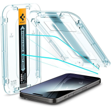 Spigen Glass tR EZ Fit 2 Pack Transparency iPhone 15 Pro Max üvegfólia mobiltelefon kellék