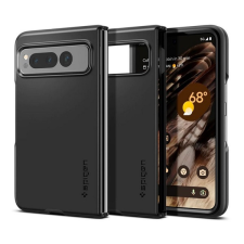 Spigen Google Pixel Fold thin fit műanyag telefonvédő (matt, ultravékony, kamera védelem) fekete tok és táska