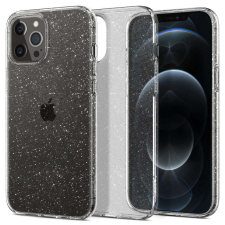 Spigen iPhone 12 Pro Telefontok - Spigen Liquid Crystal Glitter TPU átlátszó tok tok és táska