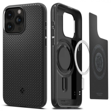 Spigen iPhone 15 Pro Case Mag Armor (MagFit) Matte Black mobiltelefon kellék