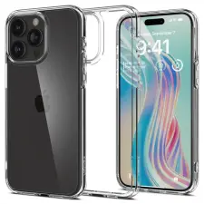Spigen iPhone 15 Pro Case Ultra Hybrid Crystal Clear tok és táska