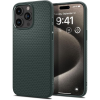 Spigen iPhone 15 Pro Max szilikon tok, hátlap tok, telefon tok, sötétzöld, Spigen Liquid Air