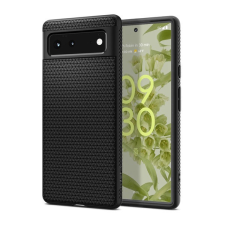 Spigen Liquid Air Google Pixel 6 tok, Matte Black, fekete tok és táska